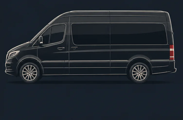Illustration of a executive sprinter van